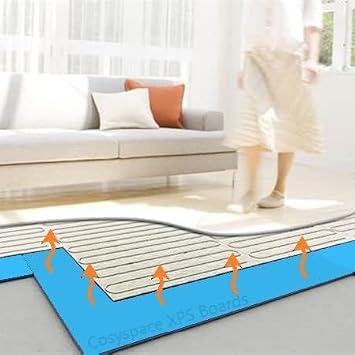 XPS Insulation Board 1200 x 600 - Underfloor Thermal Heating Insulation - 6mm