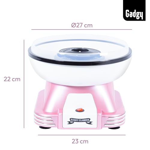 Gadgy Zuckerwattemaschine für zuhause - Zuckerwatte Maschine für Zucker oder Bonbons - Cotton Candy Machine - Zuckerwatte für Kinderfest, Geburtstag und Party - Rosa – Bild 5
