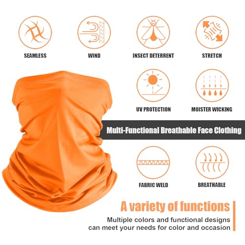 Image of Geyoga Summer UV Protection Cooling Neck Gaiter | Sunscreen Breathable Face Scarf Bandana Mask Neck Gaiter for Outdoor Fishing Hiking Camping
