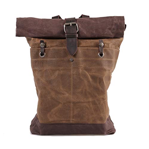 Mochila para Ducati Scrambler Café Racer Classic RG6 Canvas 15L marrón