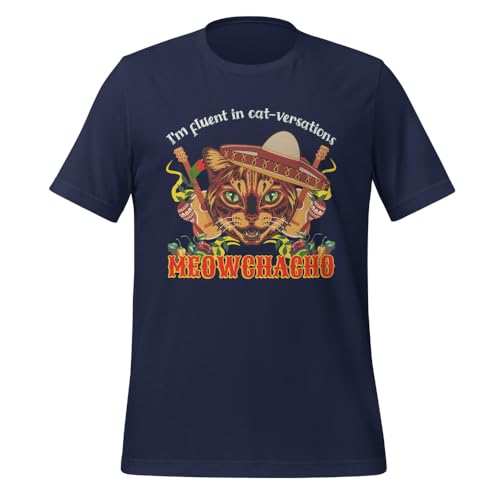 T-shirt humour chat Meowchacho parfait pour vos soirées entre amis