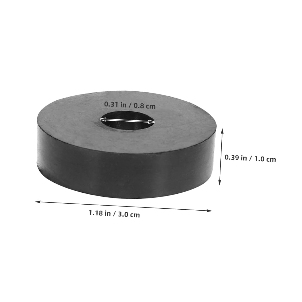 Unomor 8Pcs Rubber Washer Assortment Kit Multi Purpose Vibration Pads Abrasion Resistant Rubber Grommets for Appliances and Machinery