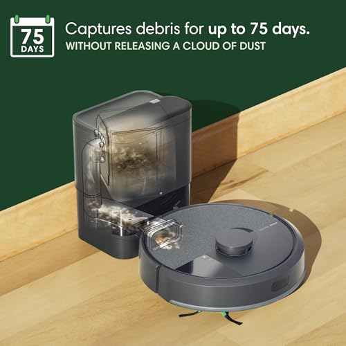 Image of iRobot Roomba 105X Combo Robot Vacuum & Mop with AutoEmpty Dock, Self‑Emptying for Up to 75 Days, 70x Power‑Lifting Suction, Smart LiDAR Mapping, App & Voice Control, Ideal for Homes with Pets & Kids