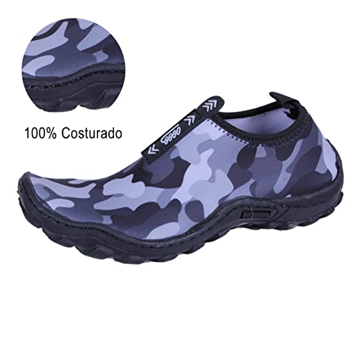 Sapatilha Aquatica Tenis Hibrido Neoprene Pesca Esporte Aquatico (38, preto/branco)