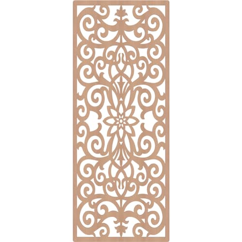Image of Buel Decorative Pierced Fretwork Wood Wall Panels, 37 3 /8 inchW x 94 3 /8 inchH x 3 /8 inchT, Alder