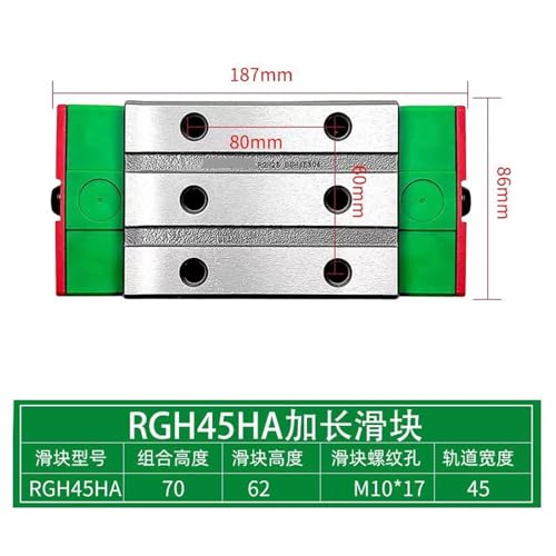 Guide à rouleaux de précision RGH45HA pour optimiser la rigidité CNC - 5