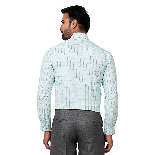 Image of Maharaja Polyester Checkered Office Wear Shirts for Men
