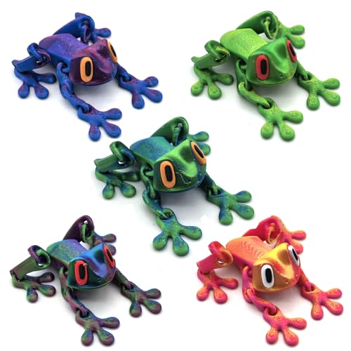 5 imanes magnéticos de rana 3D para refrigerador
