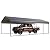PHI VILLA Outdoor Carport Canopy 12' x 25', Metal Carport Tent Heavy Duty, Garage Car Shelter Shade with Metal Roof, Frame and Bolts for Car, Truck and Boat