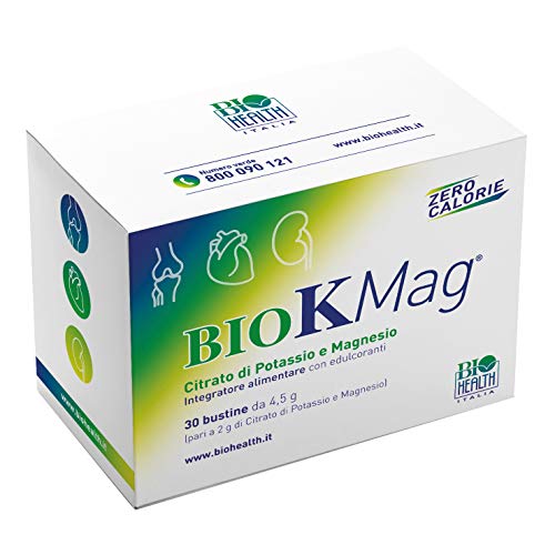Biohealth Itala Biokmag Integratore Alimentare A Base Di Citrato Di Potassio E Magnesio - 30 Bustine