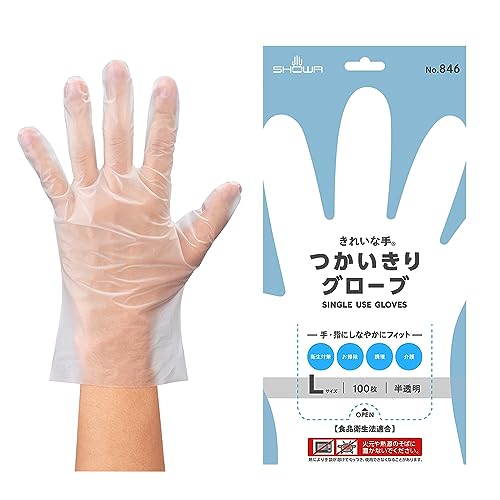 �V���[���O���[�u �y�H�i�q���@�K���E�g���̂Ď�܁z No.846 ���ꂢ�Ȏ� ��������O���[�u 100���� ������ L�T�C�Y 1��