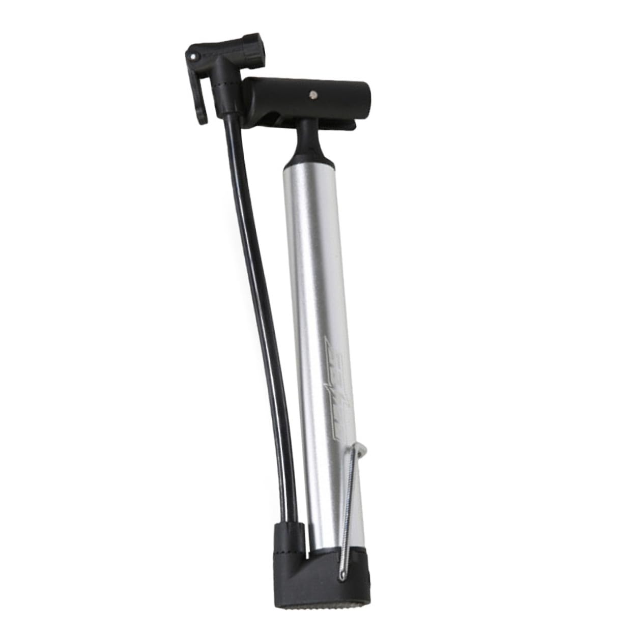 Mipcase Portable Bike Tire Inflator Mini High Pressure Hand Pump for Bicycles Compatible with Schrader Valves Includes Fixing Clip for Sports Balls Inflatables Silver