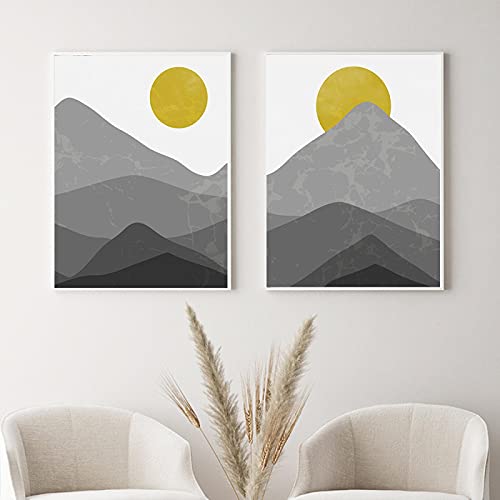 Cuadros de paisajes abstractos modernos en lienzo de 50x60cm para salón
