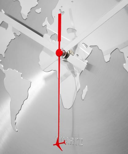 Reloj de Pared Mundo ARCHI Analógico de Aluminio 11.8 pulgadas miniatura 2