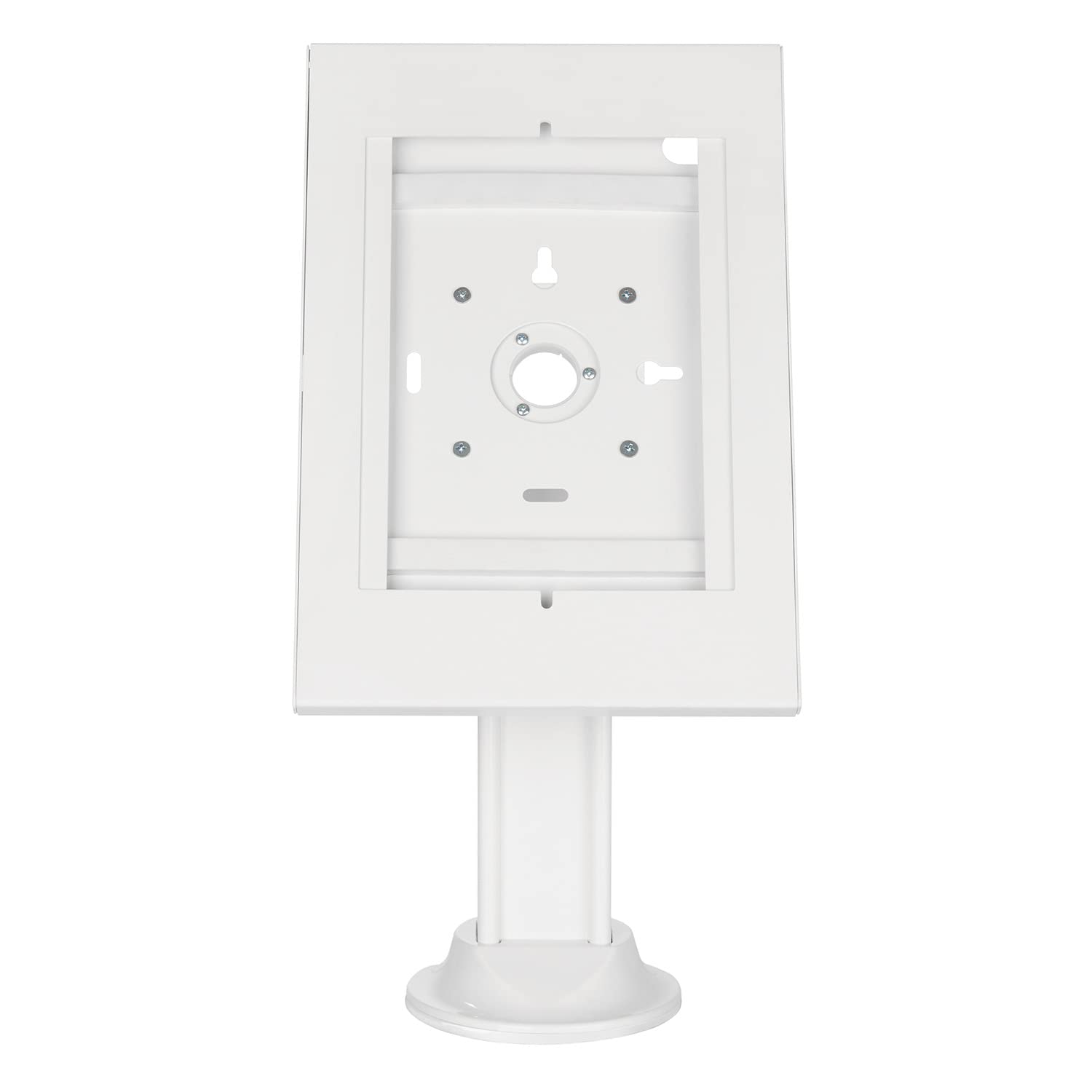 Maclean MC-908WSupporto da tavolo per tablet antifurto compatibile con 9.7"/10.2" Rotazione Inclinazione Antifurto Uso Verticale e Orizzontale (Bianco)