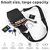 VADOO Sling Bag, Crossbody Bag with Zipper Lock, RFID Blocking & Water Resistant for Men and Women, Black, S, Anti Theft Crossbody Bag ,rfid Blocking, Zipper Lock & Water Resistant Sling Bag for Men #5