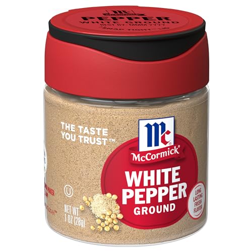 McCormick Ground White Pepper, 1 oz (Pack of 6)