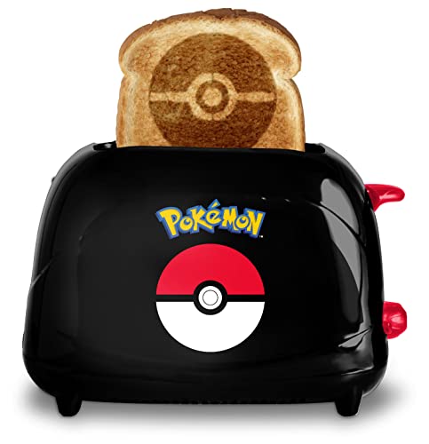 Pokémon Poké Ball Toaster – Elektrischer Frühstücks-Toaster mit Pokémon-Design – Toast mit Pokemon-Motiv, Antihaft-Küchengerät für Zuhause – Geschenk für Kinder & Fans