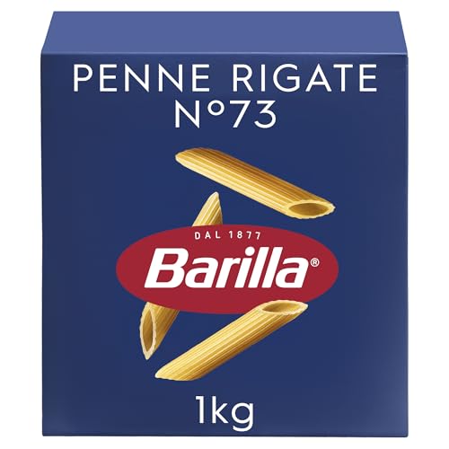 Barilla Pasta Penne Rigate N.73, Pasta di Semola di Grano Duro, I Classici, Tempo di Cottura 11 Minuti, Confezione da 1kg
