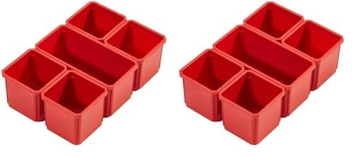 Milwaukee PACKOUT Ersatzboxen f. Organiser (5) 4932478300, Schwarz (Packung mit 2)