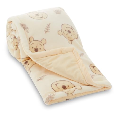 Image of Disney Mickey Mouse, Minnie Mouse, Winnie The Pooh, Lilo and Stitch 2-Ply Infant Blanket - Soft Fleece with Polyfill - Cozy and Warm Baby Blanket for Baby Boys and Girls, 30x40 Inches