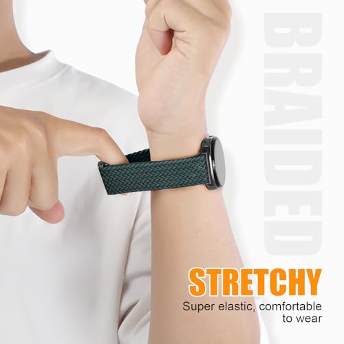 Image of BXUXOHS Magnetic Nylon Bands for Samsung Galaxy Watch 8 Band /Galaxy Watch 8 Classic,Braided Elastic Fabric No Gap Sport Strap for Galaxy Watch 8 /8 Classic 40mm 44mm 46mm men /women