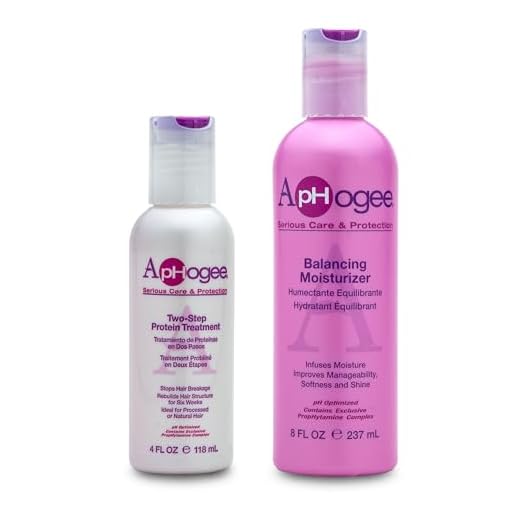 Aphogee Serious Hair Care Double Bundle (Balancing Moisturizer and Twostep Protein Treatment), 8 fluid ounces