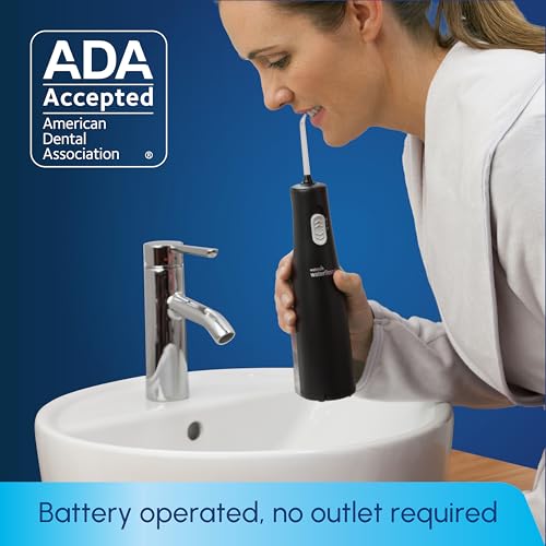 Image of Waterpik Cordless Express Water Flosser, Battery Operated & Portable for Travel & Home, ADA Accepted, Waterproof for Shower Use, Black WF-02, Packaging May Vary