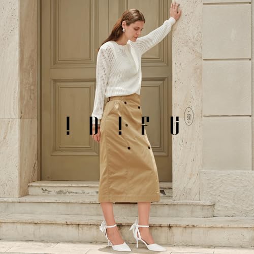 IDIFU IN3 Womens Closed Toe Heels Pointed Toe Kitten Low Pumps Stiletto Removable Bow Ankle Strap Dress Shoes for Women Wedding Bride Party Prom Heels Dressy Comfortable Formal Pumps Shoes3