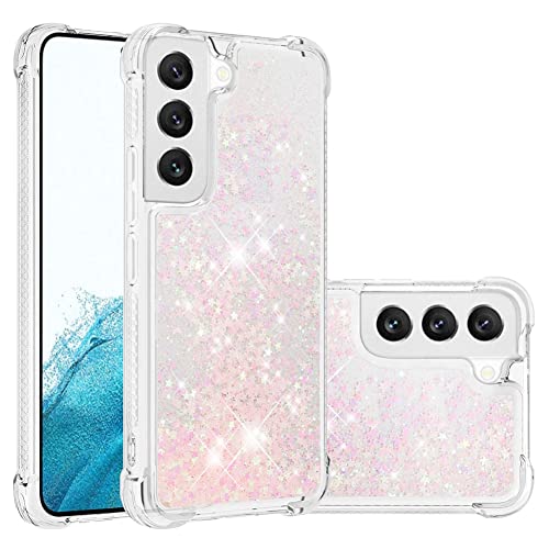 IMEIKONST Coque Compatible avec Samsung Galaxy S22 Plus Étui, Sables Mouvants Liquides Brillants Très Mince Transparente Silicone Antichoc TPU Bumper Housse pour...