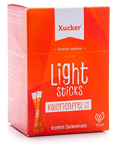 Xucker - Light Sticks - 250 g - Tafelsüße auf der Grundlage von Erythrit - ideal zum Süßen von Getränken