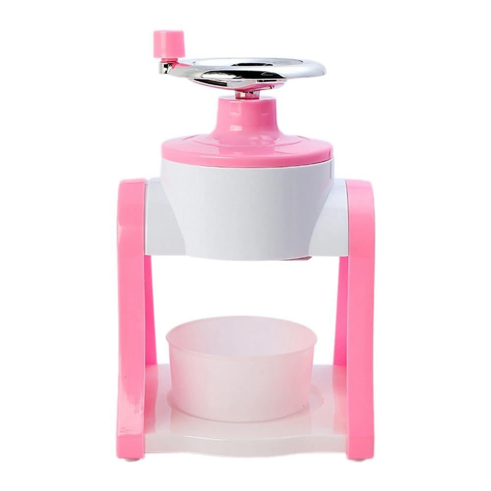 CTRLZS Ice Shaver Manual Hand Crank Shaved Mini Portable Picnic Snow Cone Machine Smoothie Ice Machine Mini Ice Shaver