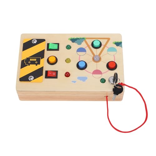 ALLENATORE PER LA COORDINAZIONE OCCHIO-MANO: con molteplici attività tattili, il pannello delle attività per bambini aiuta a sviluppare le capacità motorie e la coordinazione attraverso l'esplorazione pratica di interruttori e pulsanti.