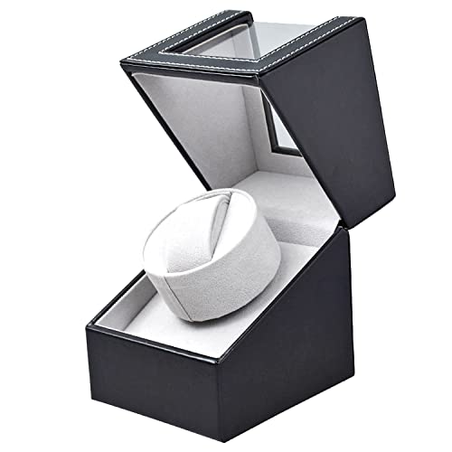 Jolitac Automatischer Uhrenbeweger für einzelne Uhren, Schwarz Cover