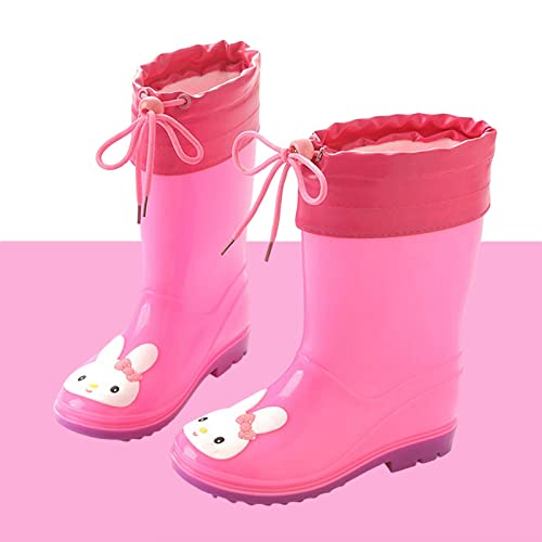 Children PVC Rain Shoes Toddlers Children Rain Shoes Boys Girls Water Shoes Pink Rabbit Cartoon Character Rain3