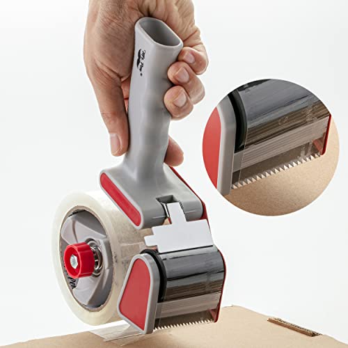 Image of Mr. Pen- Heavy Duty Packing Tape Dispenser Gun, 2 Inch | 4 Pack with 4 Clear Tape Rolls, Handheld Tape Gun for Moving, Shipping, Sealing Boxes & Packaging