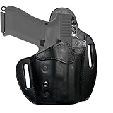 Urban Carry LockLeather OWB RMR/RDS Holster for Glock 19 (19x / 19c / All Gens) - Secure & Comfortable Hybrid Leather/Polymer Design for Optimal Concealment - 4-inch Barrel