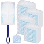 Etievort – 42 Stück Staubmagnet für Swiffer mit 1 Griff, staubmagnet na