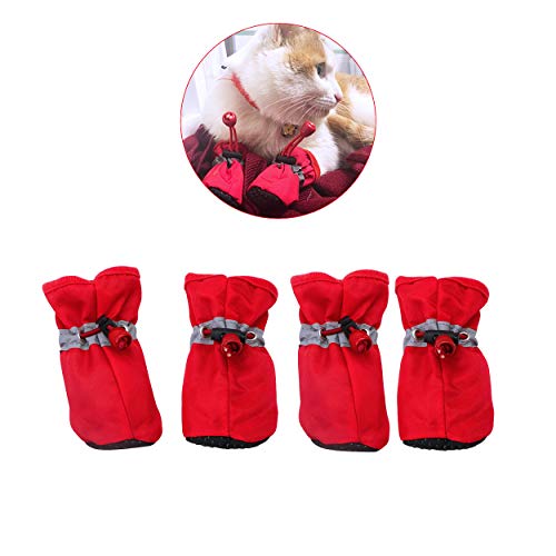 YAODHAOD Dog Boots Paw Protector, Anti-Slip Dog Shoes，These Comfortable Soft-Soled Dog Shoes are