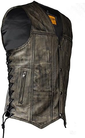 leather vest with gun pocket