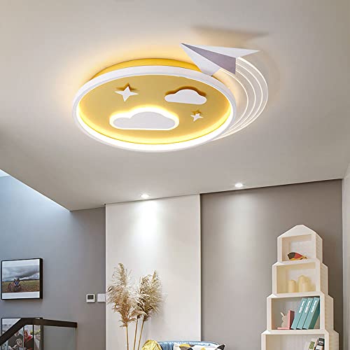 Plafonnier LED dimmable trois couleurs en forme d'avion créatif - 3