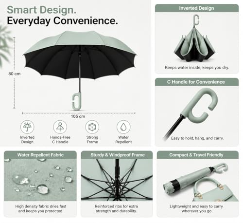 Image of Umbrella for Women | Umbrellas for Men | UV Coated 3 Fold Umbrella for Rain with Auto Open and Close Small Folding Travel-Foldable Windshield