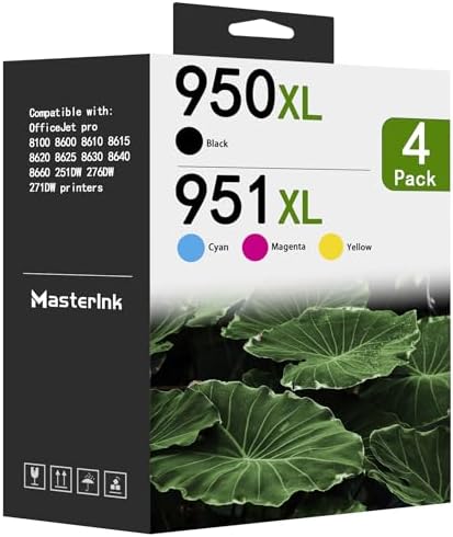 950XL 951XL Ink Cartridges 3 Sets Compatible For 950 951 950xl Black 951xl Color Combo Pack Work With HP Officejet Pro 8600 8610 8620 8625 8100 Printer (3BK,3C,3M,3Y) 12Pack - View #2