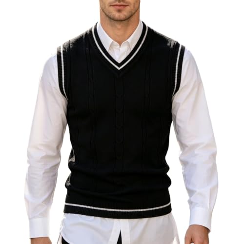 Chaleco de punto para hombre que elimina las arrugas al vestir de traje informal