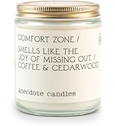 Anecdote Candles 'Comfort Zone' Coconut Soy Wax Candle Jar | Premium Hand Poured & Long Burning |...