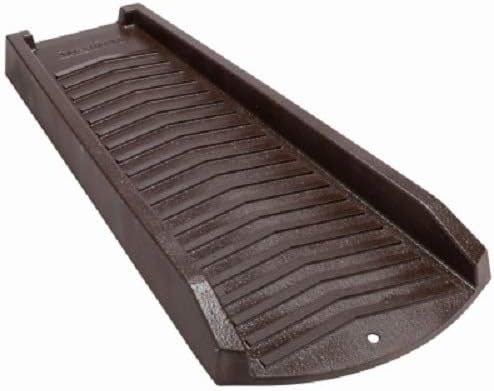 Splash Block, Extends Downspout, Vinyl, Brown, 24-in.