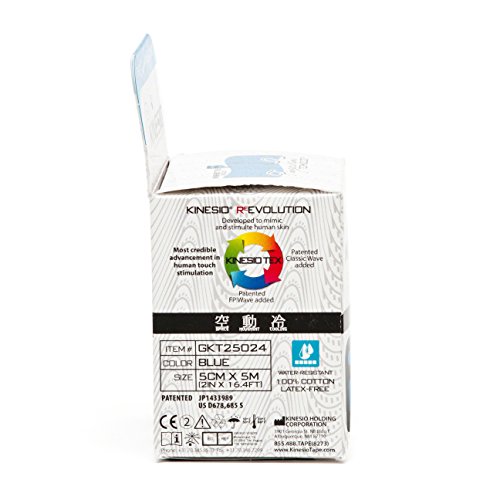 Bandagem Kinesio Tex Gold - Finger Print - 5cm X 5m - Azul