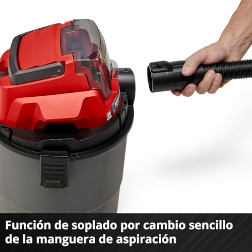 Miniatura 7 de Einhell Aspirador En Seco Y Húmedo Con Batería Tc-Vc 18 15 Li-Solo Power X-Change Li-Ion, 18 V, Recipiente De Plástico De 15 L, Incl. Manguera De Aspiración, Varios Filtros, Sin Batería Ni Cargador