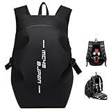 Motorcycle Backpack,waterproof helmet backpack for Men,riding bag,bikers backpack,laptop bags,large capacity travel backpacks (Black)