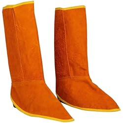 Zapato De Soldador 1 par de protectores de zapatos resistentes al fuego, protectores de zapatos de trabajo de soldador, protectores de zapatos de trabajo para soldador, protección de pies para soldador, protección de